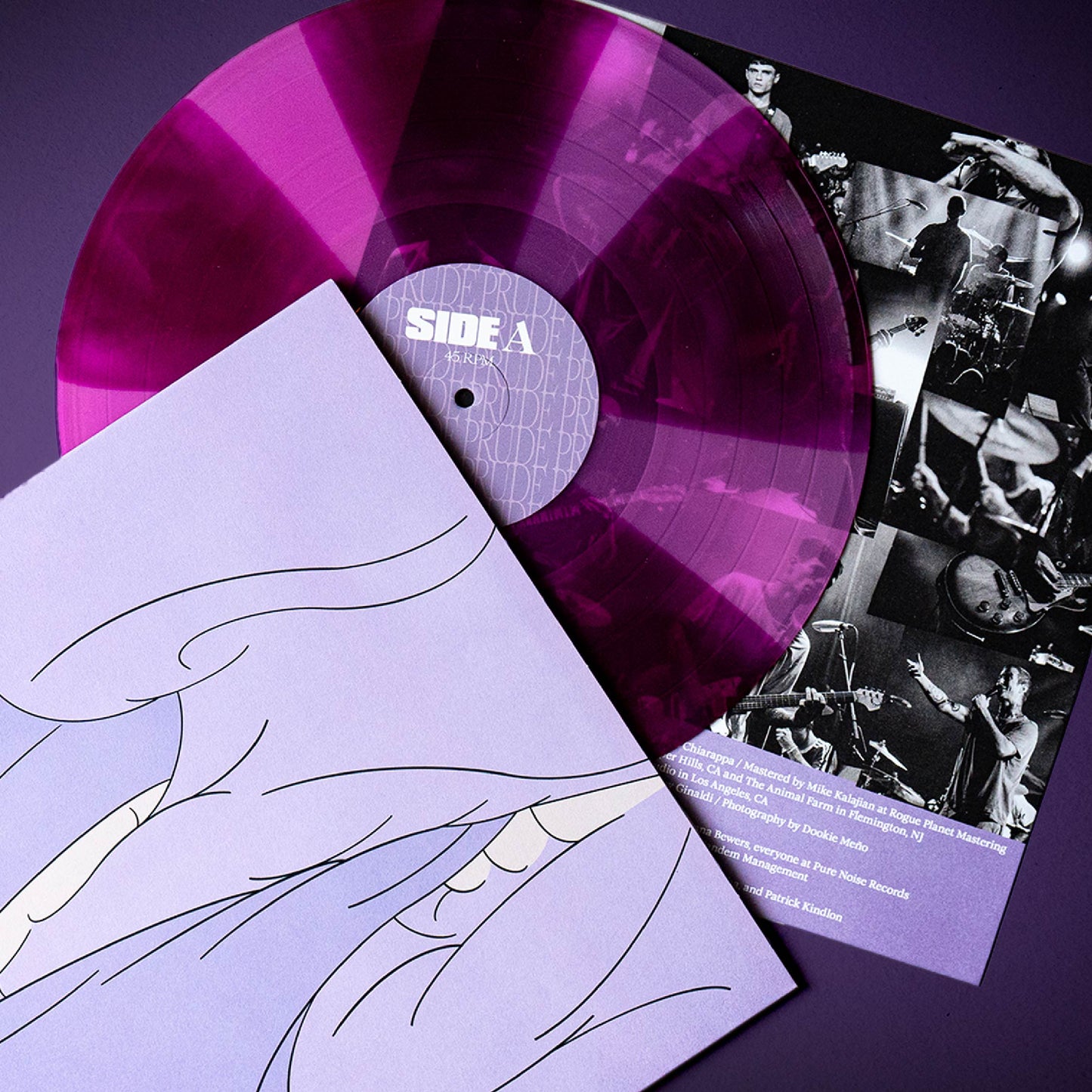 DRUG CHURCH - PRUDE - HARD TIMES EXCLUSIVE Violet & Deep Purple Pinwheel VARIANT