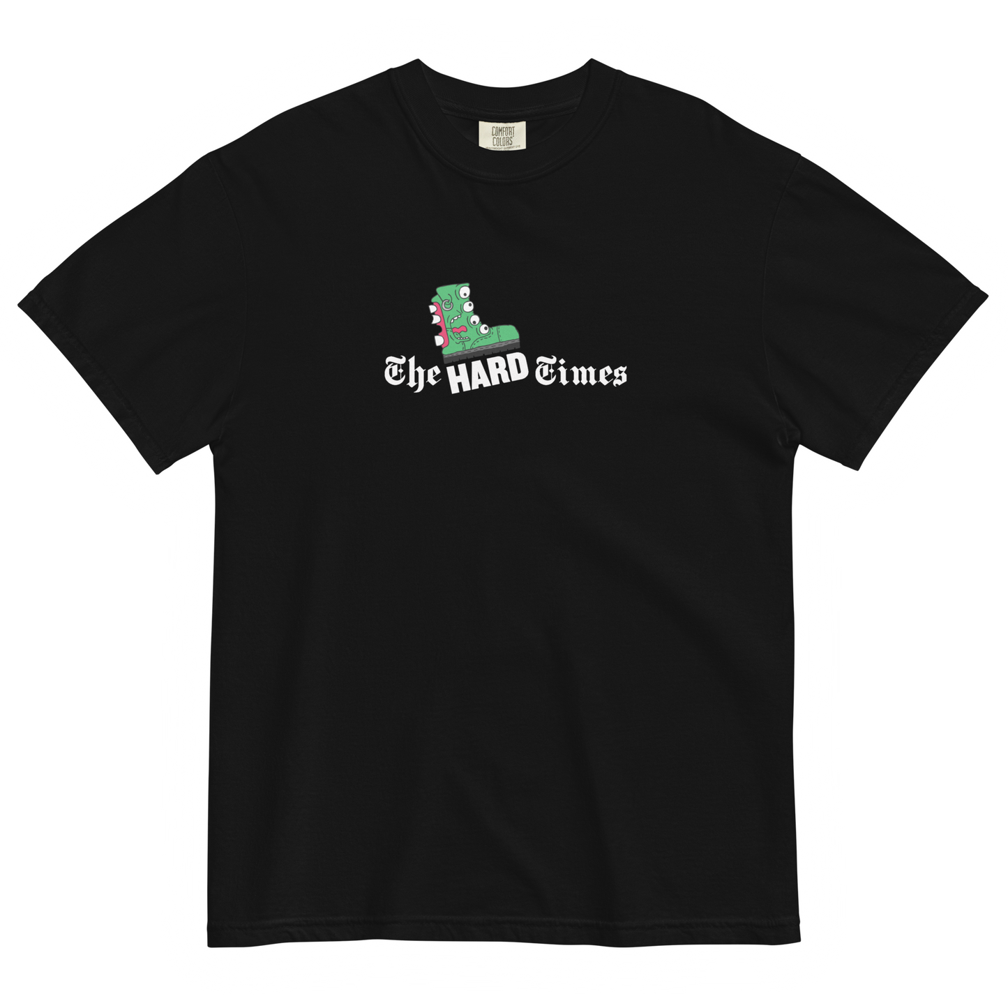 Hard Times Basics Center Logo Tee