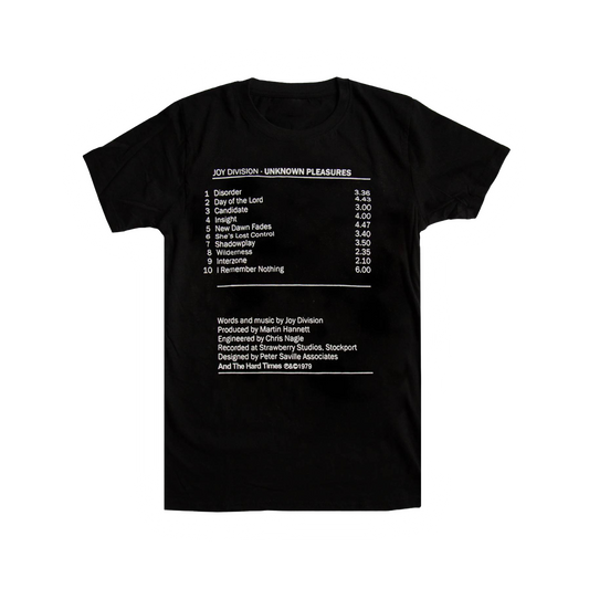 Joy Division "Unknown Pleasures" Back Cover Tee
