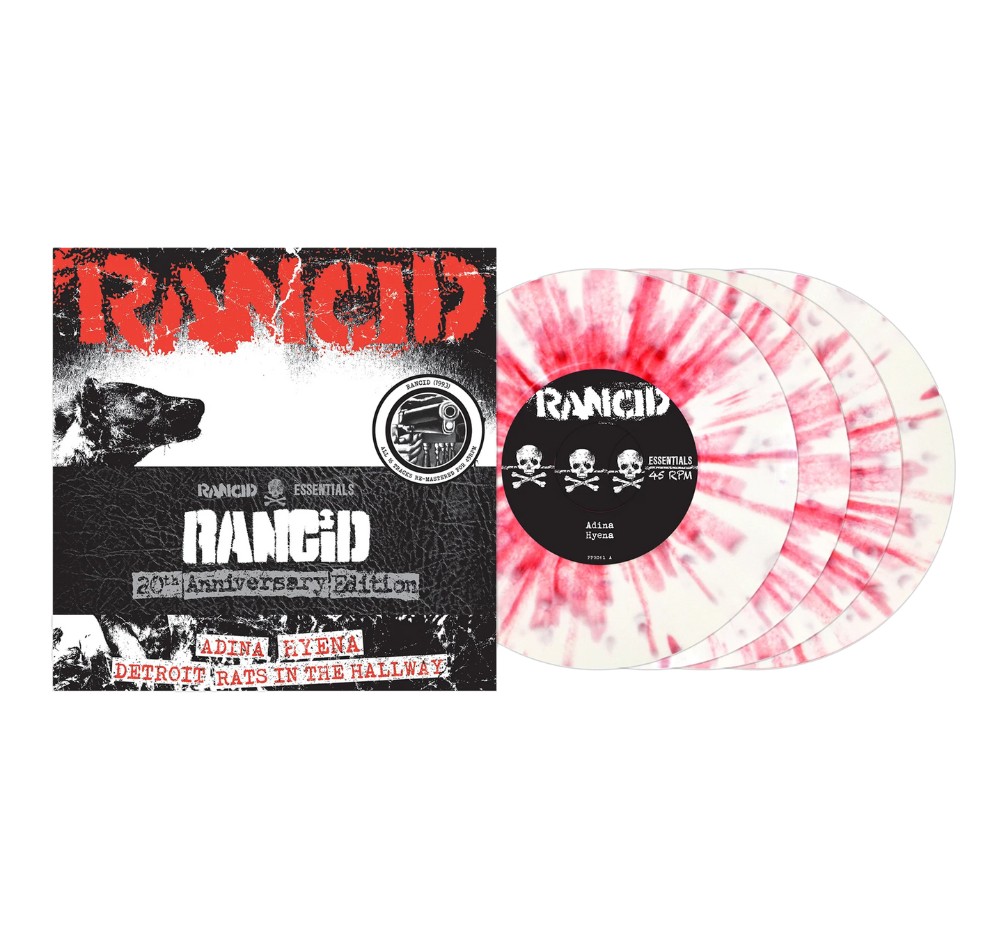 Rancid - Rancid 1993 4x7" (White Vinyl w/ Red Splatter Vinyl)