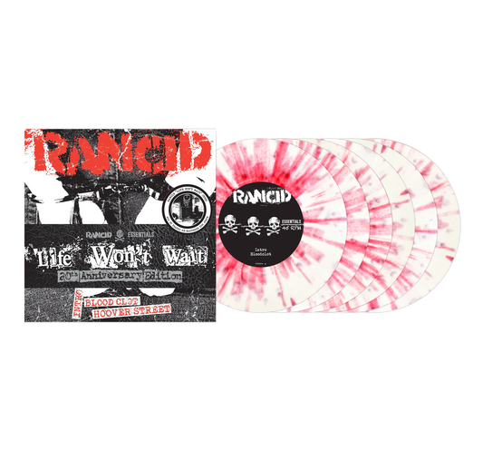 Rancid - Life Won't Wait 6x7" (White w/ Red Splatter Vinyl)