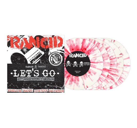 Rancid - Let's Go 5x7" (White Vinyl w/ Red Splatter Vinyl)